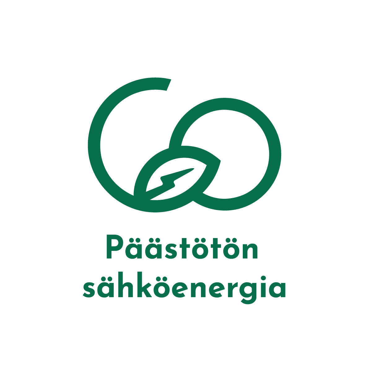 Kuvituskuva päästötön sähköenergia-logo